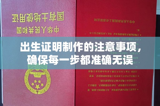 武昌出生证明制作的注意事项，确保每一步都准确无误